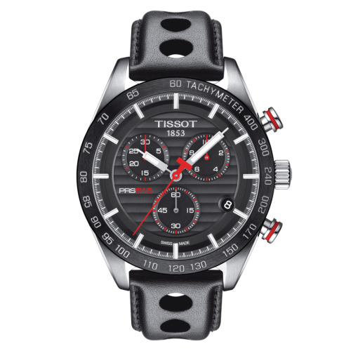Tissot PRS 516 Chronograph Quartz Stainless Steel / Black / Strap